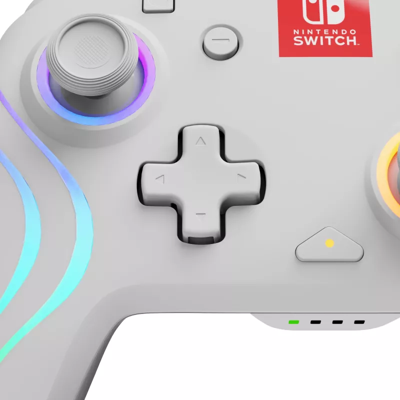 PDP Afterglow Wave White USB gamepad analógový / digitálny Nintendo Switch, Nintendo Switch Lite, Nintendo Switch OLED