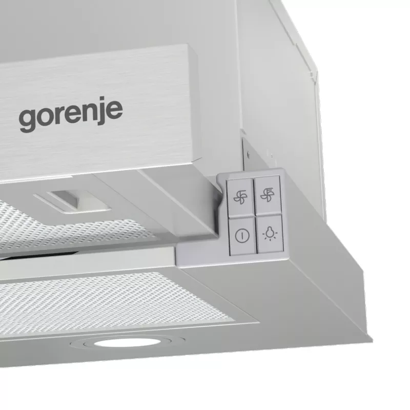Gorenje TH62E4X polovstavaný (vysúvateľný) nerez 450 m³/h