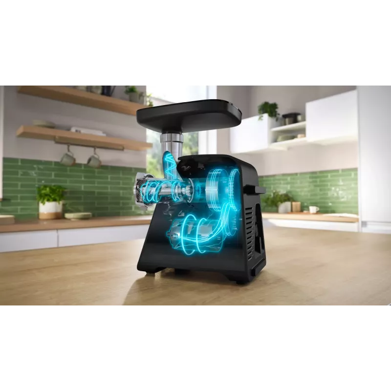 Bosch Serie 6 mlynček na mäso 2100 W čierna, strieborná