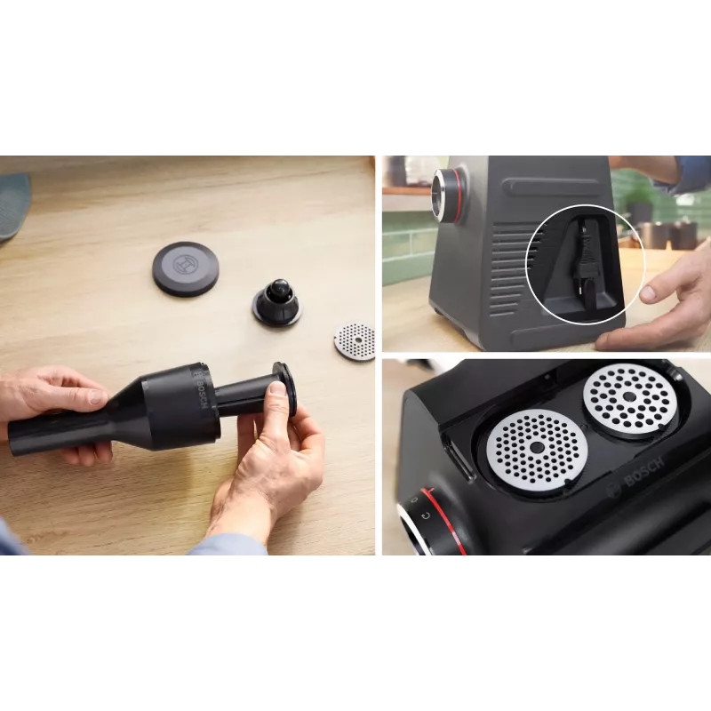 Bosch Serie 6 mlynček na mäso 2100 W čierna, strieborná