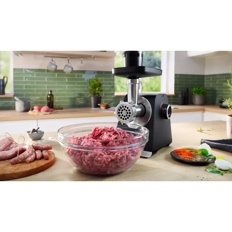 Bosch Serie 6 mlynček na mäso 2100 W čierna, strieborná