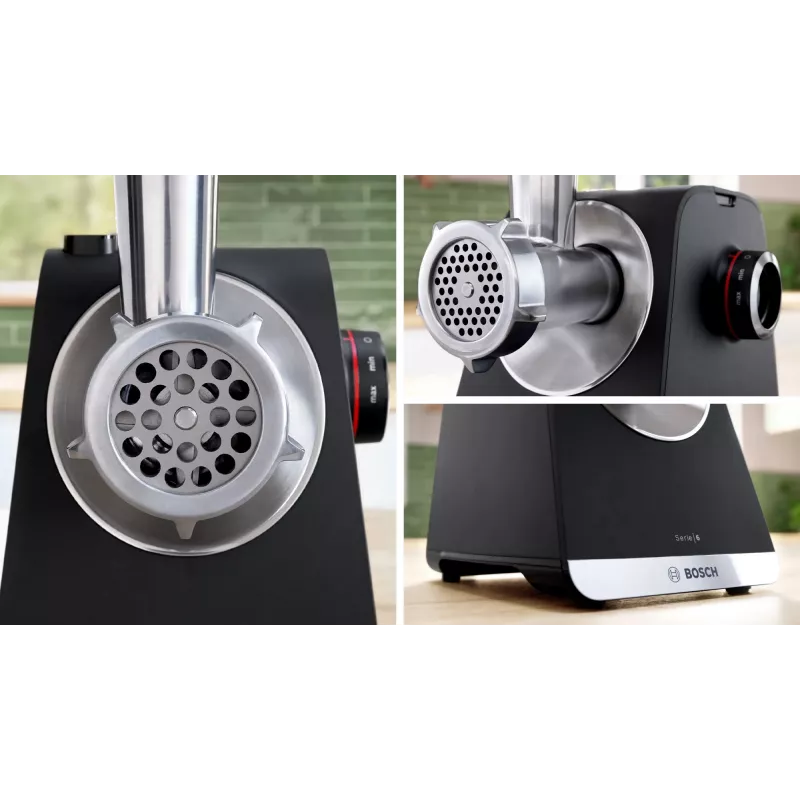 Bosch Serie 6 mlynček na mäso 2100 W čierna, strieborná