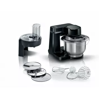 Bosch Séria 2 MUMS2EB01 kuchynský robot 700 W 3,8 L čierna, ušľachtilá oceľ