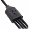 InLine USB 4in1 Y nabíjací kábel, 1x USB-A konektor samec na 4x USB-C konektor samec, čierny 1 m