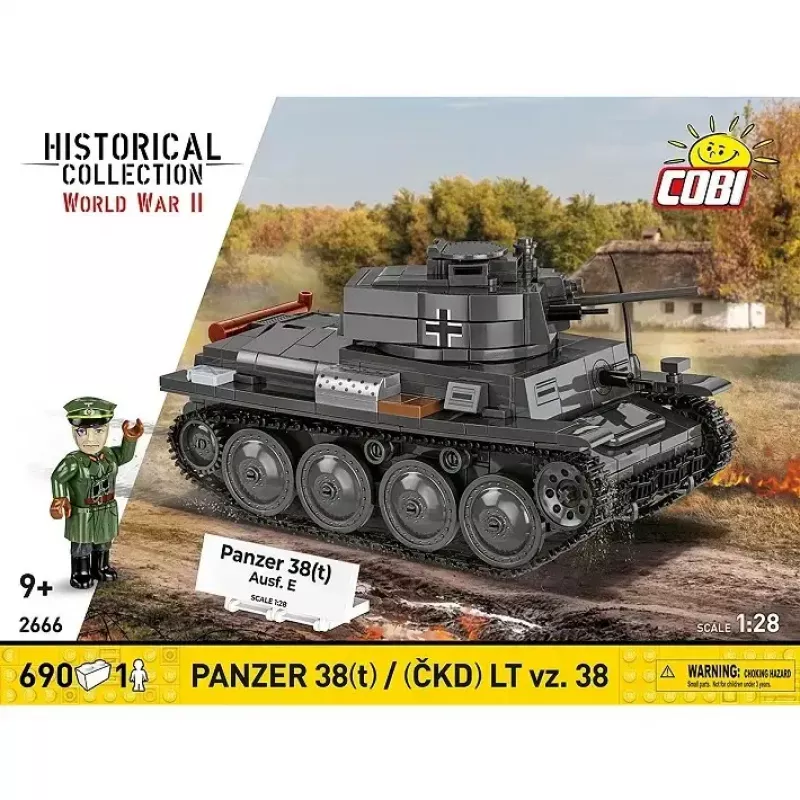 Stavebnica Cobi Blocks Tank 38 VZ.38 690 dielov – modelová stavebnica v mierke