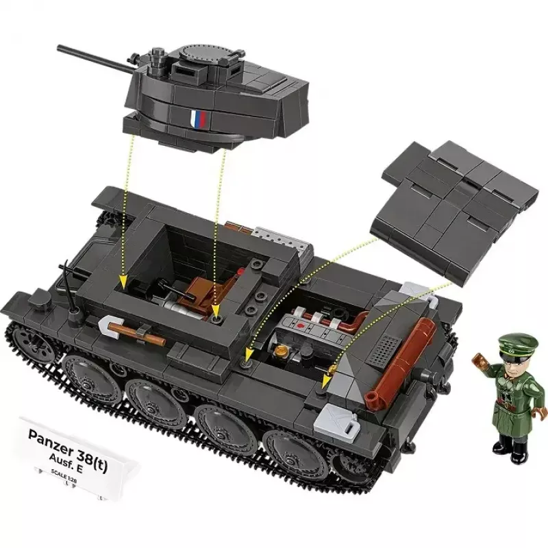 Stavebnica Cobi Blocks Tank 38 VZ.38 690 dielov – modelová stavebnica v mierke