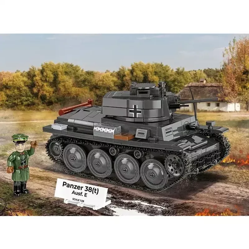 Stavebnica Cobi Blocks Tank 38 VZ.38 690 dielov – modelová stavebnica v mierke