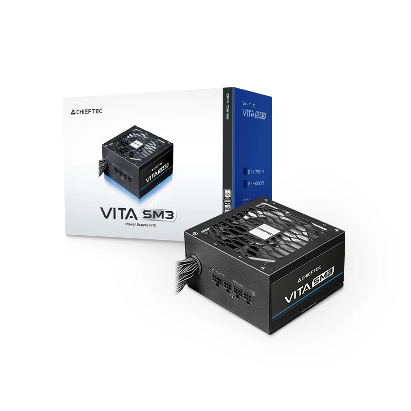 Napájací zdroj CHIEFTEC Vita BPX-650-C 650 W, 20+4 pin ATX, 80 PLUS Bronze, čierny