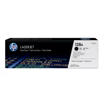 HP 128A balenie 2 ks čierne originálne tonerové kazety LaserJet, 4000 strán, čierna, 2 ks