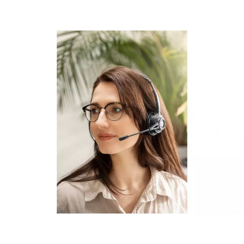 Sandberg bezdrôtový headset ANC+ENC, bezdrôtový, hudba/bežné použitie, 20–20000 Hz, 230 g, headset, čierny