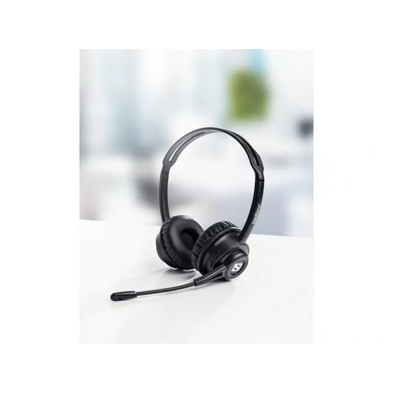 Sandberg bezdrôtový headset ANC+ENC, bezdrôtový, hudba/bežné použitie, 20–20000 Hz, 230 g, headset, čierny