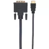Techly video kábel HDMI na DVI-D M/M 3m ICOC HDMI-D-030, 3 m, HDMI, DVI-D, konektor samec, konektor samec, zlatý