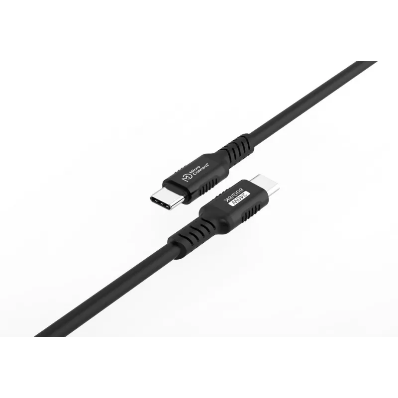 Prémiový kábel USB-C na USB-C MicroConnect, USB4 80 Gbps, 0,5 m (MC-USB4-CC80LQ-0.50)