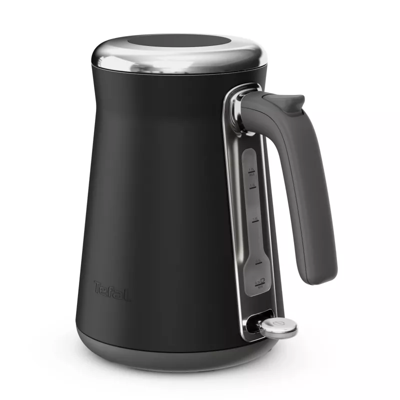 Kanvica Tefal KI6668E0 — 1,7 l, 2400 W, nerezové telo, čierna