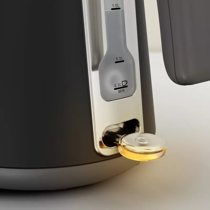 Kanvica Tefal KI6668E0 — 1,7 l, 2400 W, nerezové telo, čierna