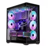 MODECOM Volcano SPACE XL ARGB PC skriňa Full-Tower — Full Tower, podpora E-ATX, tvrdené sklo, ARGB, GPU až do 440 mm