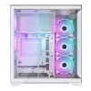PC skriňa Full-Tower MODECOM Volcano SPACE XL ARGB FULL TOWER 5F biela — ATX, tvrdené sklo, ARGB, USB-C