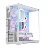PC skriňa Full-Tower MODECOM Volcano SPACE XL ARGB FULL TOWER 5F biela — ATX, tvrdené sklo, ARGB, USB-C