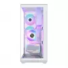 PC skriňa Full-Tower MODECOM Volcano SPACE XL ARGB FULL TOWER 5F biela — ATX, tvrdené sklo, ARGB, USB-C