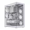 PC skriňa Full-Tower MODECOM Volcano SPACE XL ARGB FULL TOWER 5F biela — ATX, tvrdené sklo, ARGB, USB-C