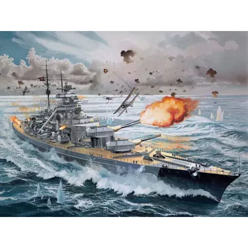 Model vojenskej lode Revell Bismarck stavebnica 1:350