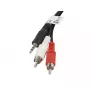 Audio kábel Lanberg CA-MJRC-10CC-0020-BK 3,5 mm RCA 2 m čierny červený biely