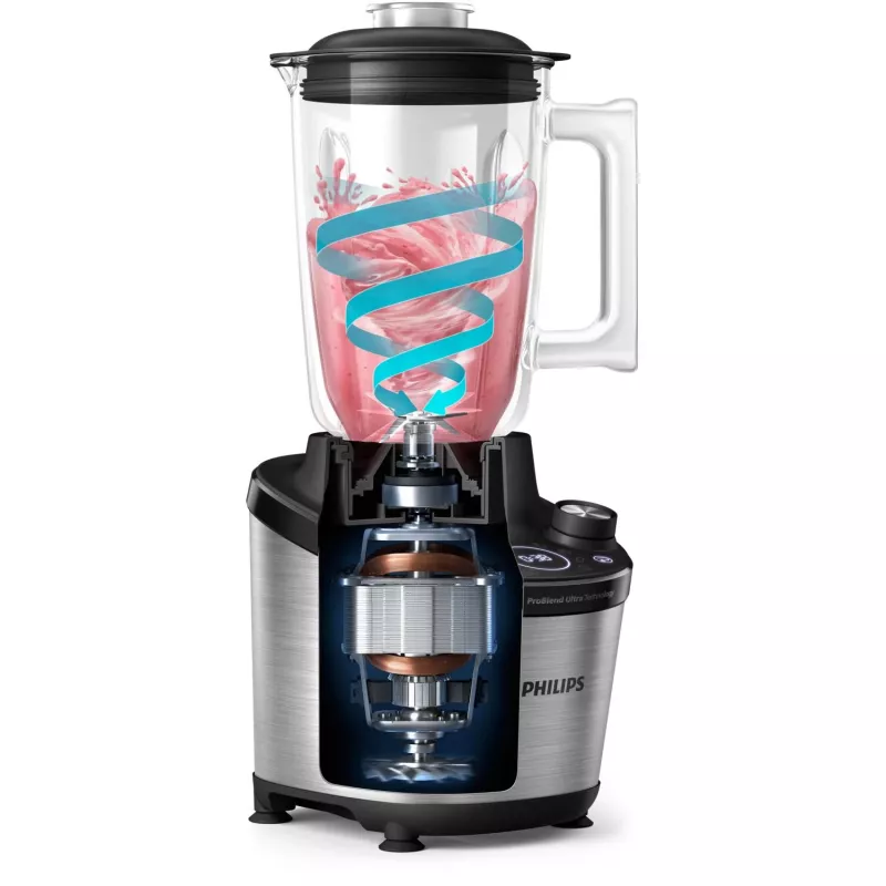 Stolný mixér Philips 7000 Series HR3760/10 čierna nerez