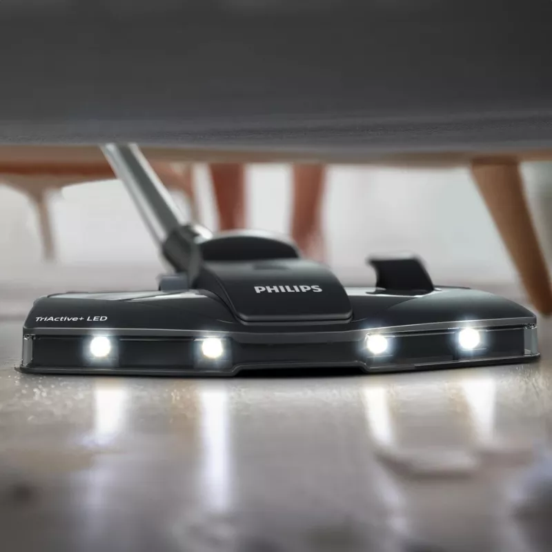 Podlahový vysávač Philips XD6142/12 — 900 W, 4 l vrecko na prach, HEPA filter, čierny