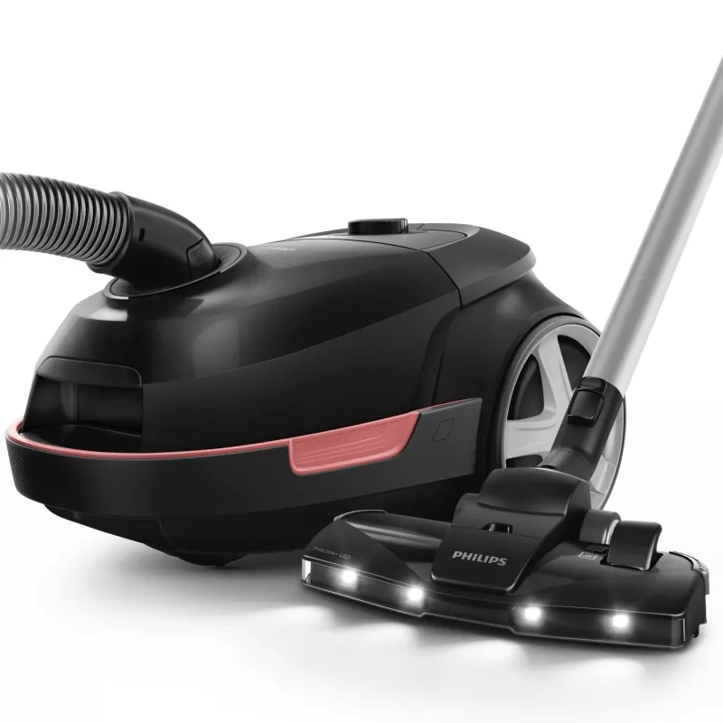 Podlahový vysávač Philips XD6142/12 — 900 W, 4 l vrecko na prach, HEPA filter, čierny