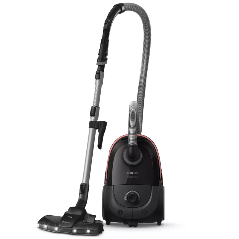 Podlahový vysávač Philips XD6142/12 — 900 W, 4 l vrecko na prach, HEPA filter, čierny