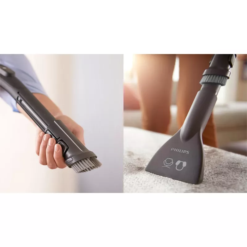 Podlahový vysávač Philips XD6142/12 — 900 W, 4 l vrecko na prach, HEPA filter, čierny