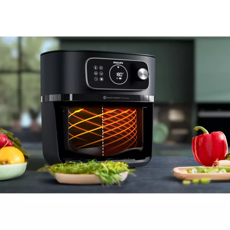 Philips HD9876/90 teplovzdušná fritéza 7000 series, 8,3 L, 2200 W, čierna