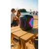 Interiérový/exteriérový reproduktorový systém BLAUPUNKT PB6LED — 40 W RMS, Bluetooth, FM, microSD, LED displej, 4500 mAh batéria