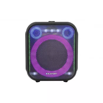 Interiérový/exteriérový reproduktorový systém BLAUPUNKT PB6LED — 40 W RMS, Bluetooth, FM, microSD, LED displej, 4500 mAh batéria
