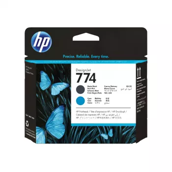 HP 774 matná čierna/azúrová tlačová hlava DesignJet