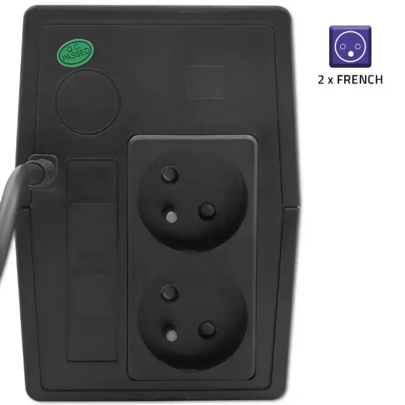 Záložný zdroj QOLTEC 53773 0,85 kVA (480 W) Line-Interactive, 1x výstup Typ-E, 7 Ah batéria