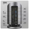 AXAGON HMC-WL9 USB-C 9-in-1 dokovacia stanica s 10 Gbit/s, 100W PD, 8K HDMI, Ethernet, bezdrôtové nabíjanie