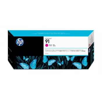 HP 91 775 ml purpurová DesignJet pigmentová atramentová kazeta, HP DesignJet Z6100 Printer series, termálna atramentová tlač, purpurová, 324 mm, 120 mm, 64 mm