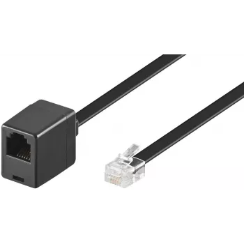 Microconnect MPK103FB telefónny kábel 3 m čierny