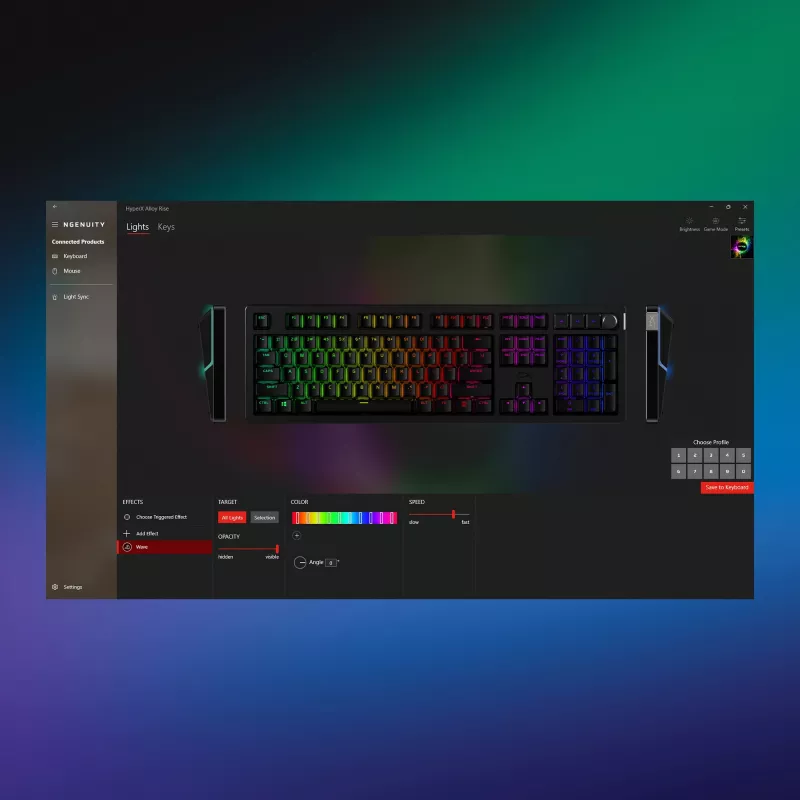 HyperX Alloy Rise - herné klávesnice