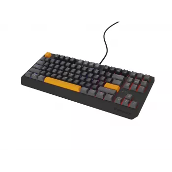 GENESIS Thor 230 TKL klávesnica Gaming USB + RF Wireless + Bluetooth QWERTY čierna, sivá, oranžová