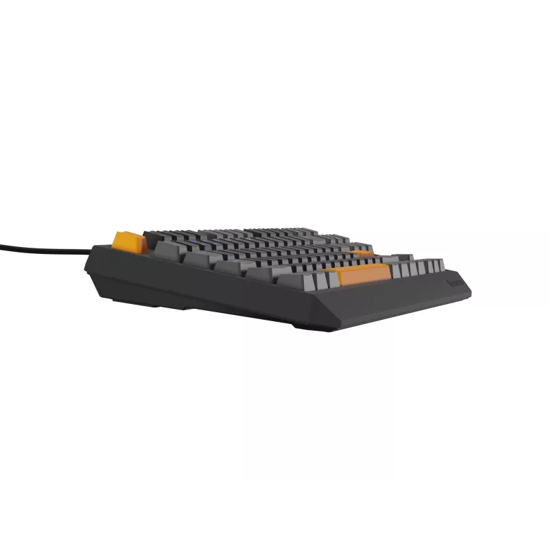GENESIS Thor 230 TKL klávesnica Gaming USB + RF Wireless + Bluetooth QWERTY čierna, sivá, oranžová