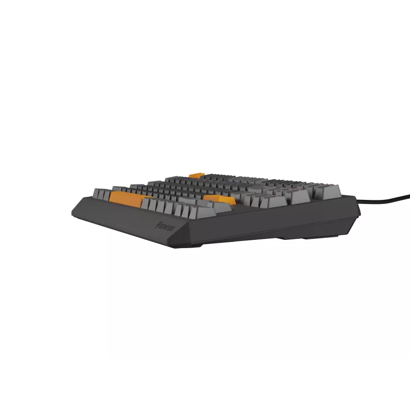 GENESIS Thor 230 TKL klávesnica Gaming USB + RF Wireless + Bluetooth QWERTY čierna, sivá, oranžová