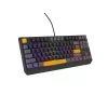 GENESIS Thor 230 TKL klávesnica Gaming USB + RF Wireless + Bluetooth QWERTY čierna, sivá, oranžová