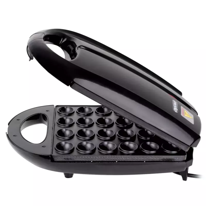 Waffleovač Mesko MS 3041 — 1600 W, čierny, robí 24 eliptických wafiel (220–240 V)