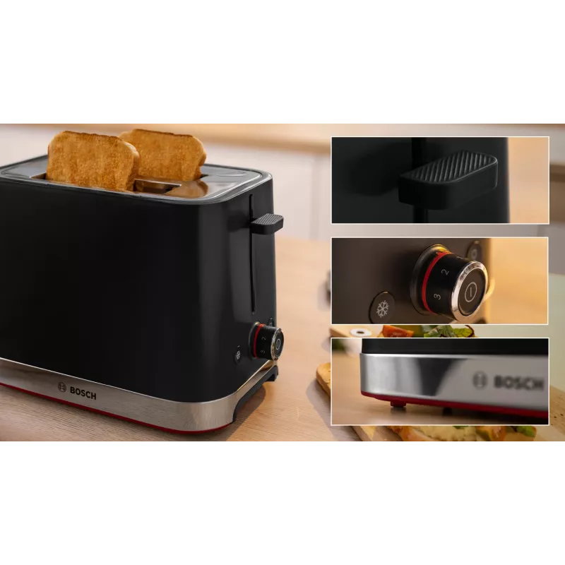 Bosch TAT4M223 hriankovač 4 2 plátky 950 W čierny, nerez