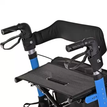 Mobilný rollator ActionMed CH200AM hliníkový rollator, ľahký skladací rám, sedadlo, 4 kolieska, výškovo nastaviteľný