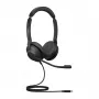 Jabra Evolve2 30 USB-C, UC Stereo, káblový, kancelária/call centrum, 20 - 20000 Hz, 125 g, headset, čierny