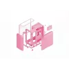 Mid-Tower PC skriňa HYTE X50 Strawberry Milk, model CS-HYTE-X50G-SM