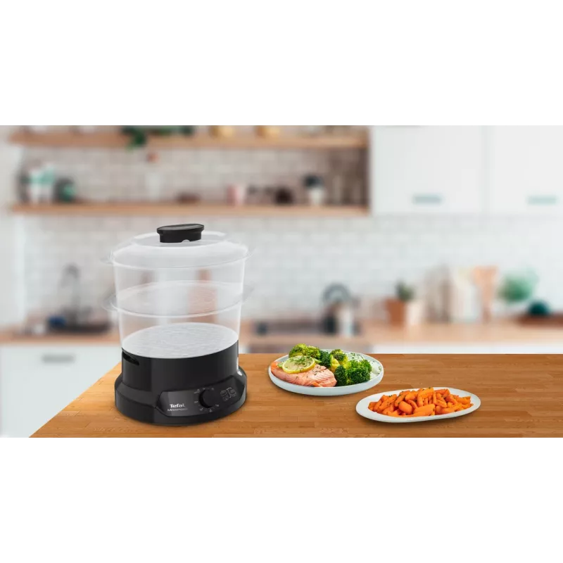 Tefal Minicompact VC139810 parný hrniec 2 košíky voľne stojaci 800 W čierna
